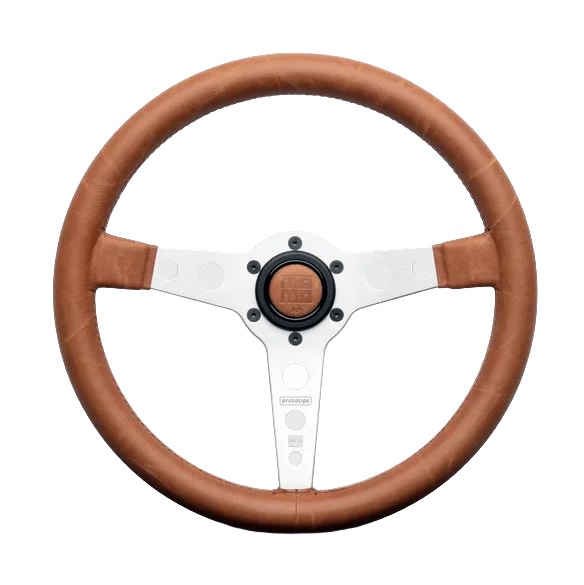 Momo 350mm Heritage Prototipo Leather Steering Wheel