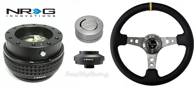 Adapter For 94-01 Integra Slim Quick Release Deep Dish Black Steering Wheel