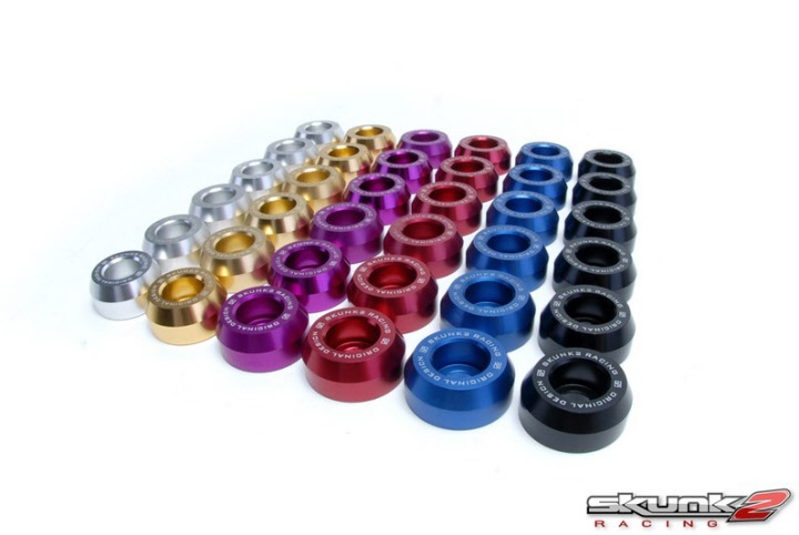 Lower Control Arms Dress-Up Washers Black For 90-01 Integra/88-00 Civic EG