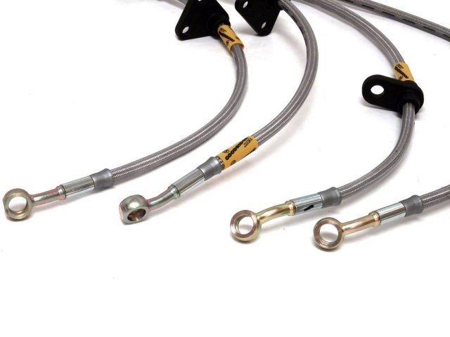 Pro Braking PBF2580-TRD-BLA Front/Rear Braided Brake Line 