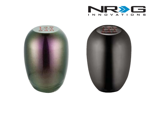NRG ANODIZED TYPE-R STYLE SHORT THROW 5-SPEED SHIFTER SHIFT KNOB BLACK CHROME