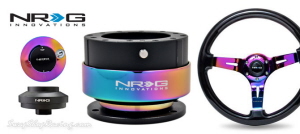 NRG Quick Release Package #5.1 (with Wood Grain Steering Wheel)